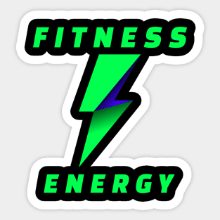 Fitness training energy. Sticker